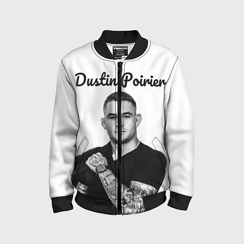 Детский бомбер Dustin Poirier / 3D-Черный – фото 1