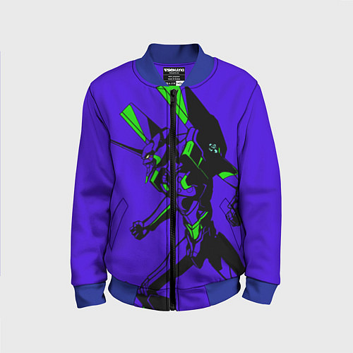 Детский бомбер Евангилион / 3D-Синий – фото 1