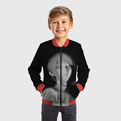 Бомбер детский Makima Chainsaw Man, цвет: 3D-красный — фото 2