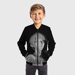 Бомбер детский Makima Chainsaw Man, цвет: 3D-черный — фото 2