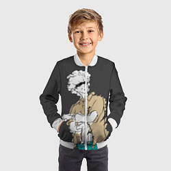 Бомбер детский Годжо Магическая Битва, цвет: 3D-белый — фото 2