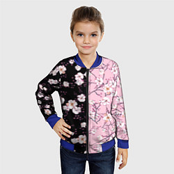 Бомбер детский САКУРА SAKURA ВИШНЯ, цвет: 3D-синий — фото 2