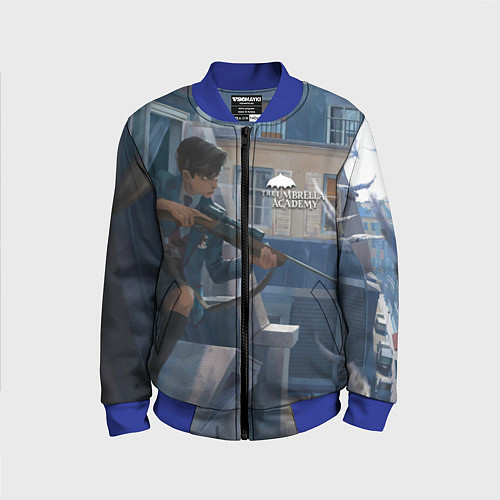 Детский бомбер Пятый снайпер / 3D-Синий – фото 1