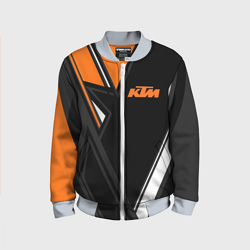 Детский бомбер KTM КТМ / 3D-Серый – фото 1
