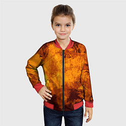 Бомбер детский Стимпанк, цвет: 3D-красный — фото 2