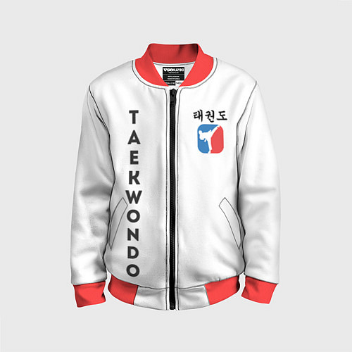 Детский бомбер Тхэквондо Taekwondo / 3D-Красный – фото 1