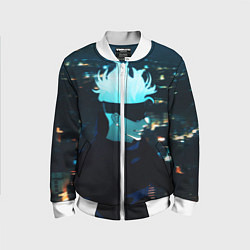 Бомбер детский Магическая битва, цвет: 3D-белый