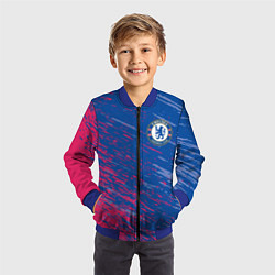 Бомбер детский CHELSEA, цвет: 3D-синий — фото 2
