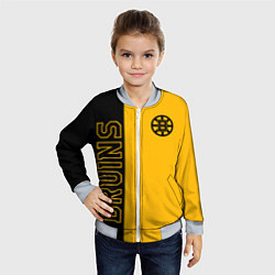 Бомбер детский NHL BOSTON BRUINS, цвет: 3D-серый — фото 2