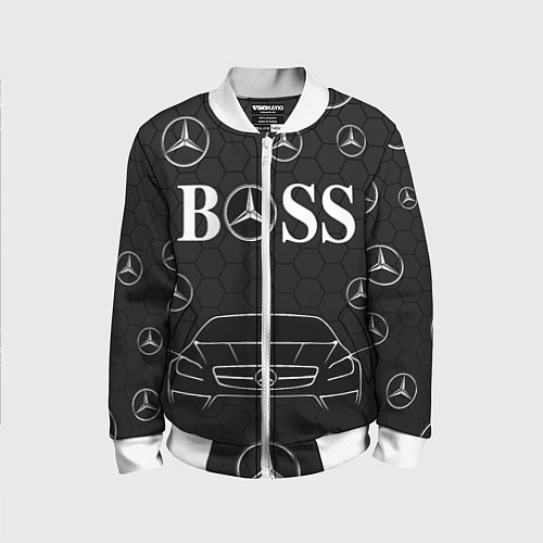 Детский бомбер BOSS MERCEDES-BENZ / 3D-Белый – фото 1