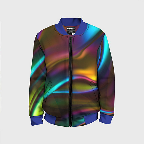Детский бомбер Градиент / 3D-Синий – фото 1