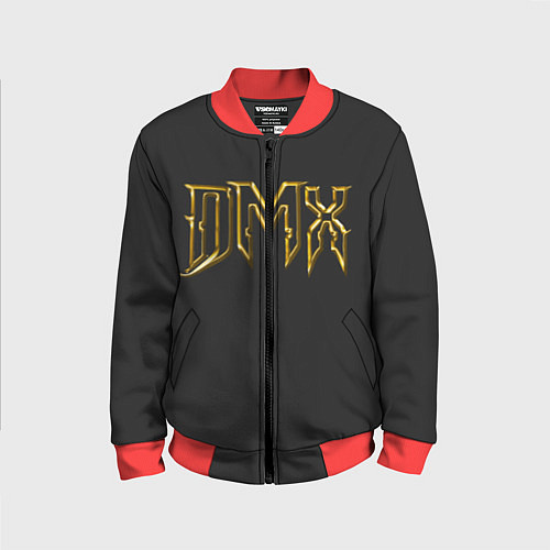 Детский бомбер DMX Gold / 3D-Красный – фото 1