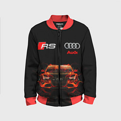 Бомбер детский AUDI RS 5 FIRE АУДИ РС 5, цвет: 3D-красный