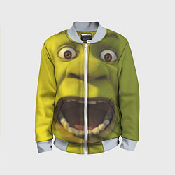 Бомбер детский Shrek is Yelling, цвет: 3D-серый