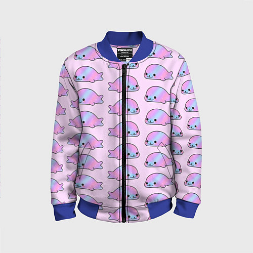 Детский бомбер Нерпы / 3D-Синий – фото 1
