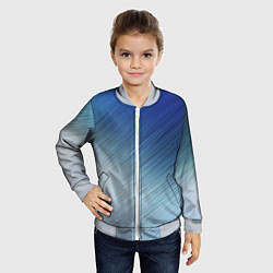 Бомбер детский Текстура Оттенки льда, цвет: 3D-серый — фото 2