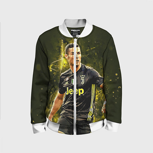 Детский бомбер Cristiano Ronaldo Juventus / 3D-Белый – фото 1