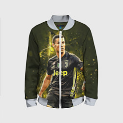 Бомбер детский Cristiano Ronaldo Juventus, цвет: 3D-серый