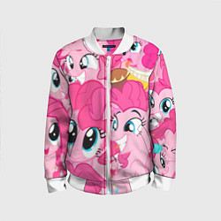 Бомбер детский Pinkie Pie pattern, цвет: 3D-белый