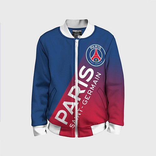 Детский бомбер ФК ПСЖ PARIS SAINT GERMAIN / 3D-Белый – фото 1