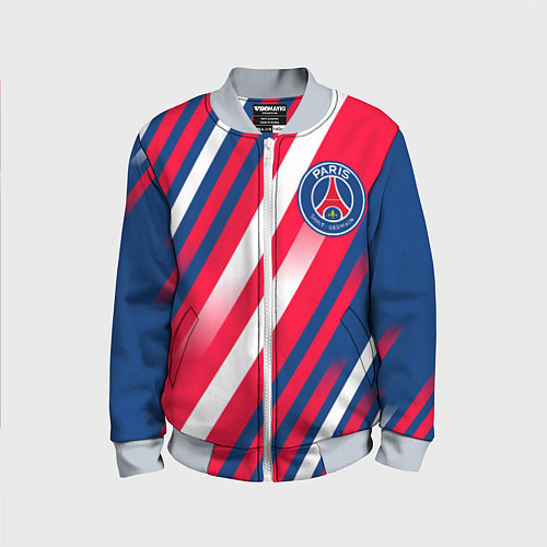 Детский бомбер ФК ПСЖ PARIS SAINT GERMAIN / 3D-Серый – фото 1