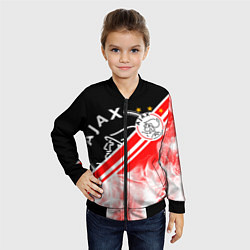 Бомбер детский FC AJAX AMSTERDAM ФК АЯКС, цвет: 3D-черный — фото 2