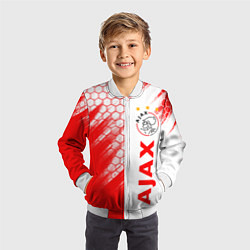 Бомбер детский FC AJAX AMSTERDAM ФК АЯКС, цвет: 3D-белый — фото 2