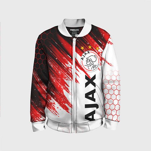 Детский бомбер FC AJAX AMSTERDAM ФК АЯКС / 3D-Белый – фото 1