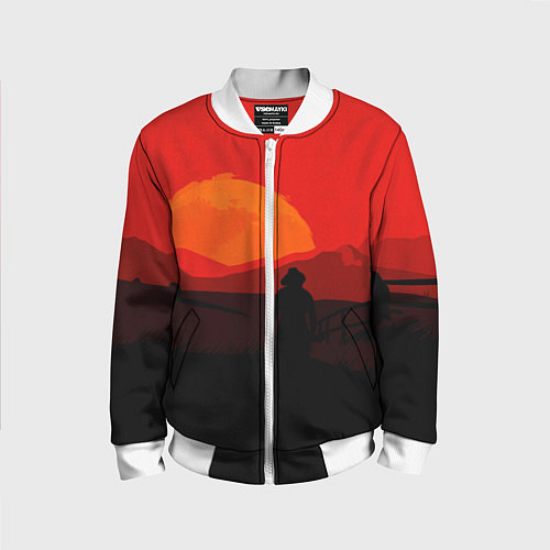 Детский бомбер RDR2 / 3D-Белый – фото 1