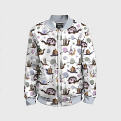Детский бомбер Улитки и домики