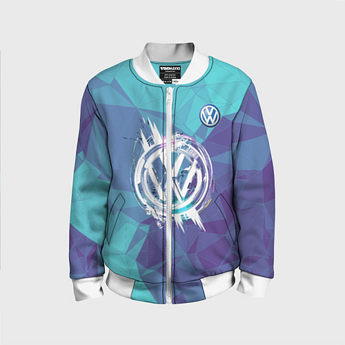Детский бомбер VOLKSWAGEN / 3D-Белый – фото 1