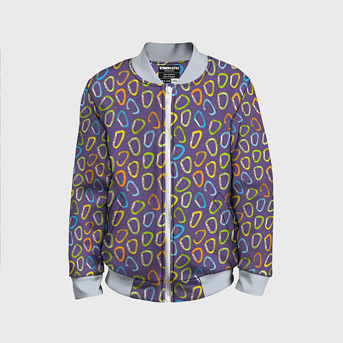 Детский бомбер Карабины / 3D-Серый – фото 1