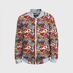 Бомбер детский Страны Мира, цвет: 3D-серый