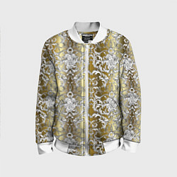 Детский бомбер Versace gold & white