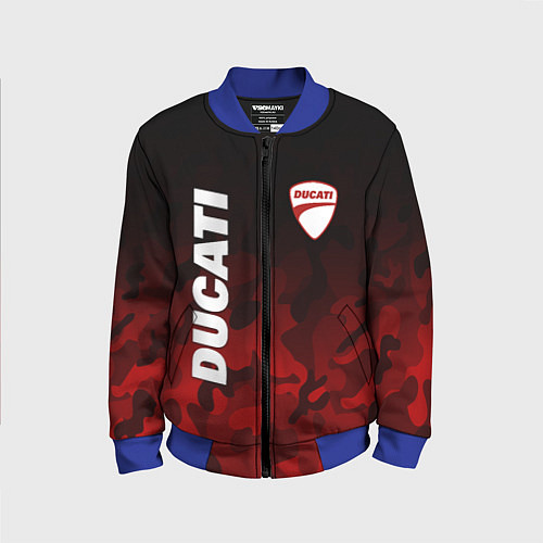 Детский бомбер DUCATI ДУКАТИ КАМУФЛЯЖ / 3D-Синий – фото 1