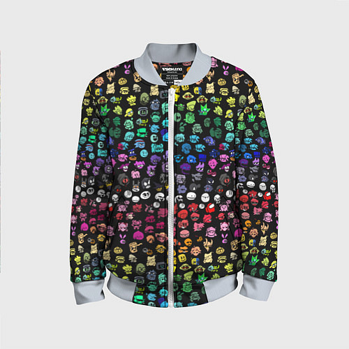 Детский бомбер ПЕРСОНАЖИ ИГРЫ FNF / 3D-Серый – фото 1