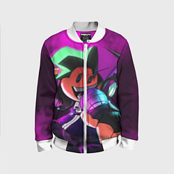 Бомбер детский Бойфренд Boyfriend FNF, цвет: 3D-белый