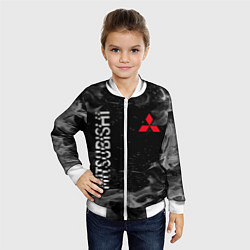Бомбер детский MITSUBISHI ОГОНЬ, цвет: 3D-белый — фото 2