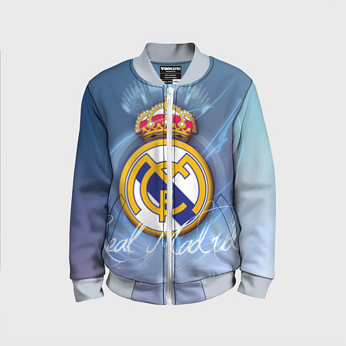 Детский бомбер FC РЕАЛ МАДРИД / 3D-Серый – фото 1