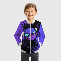 Бомбер детский Geometry Dash, цвет: 3D-белый — фото 2