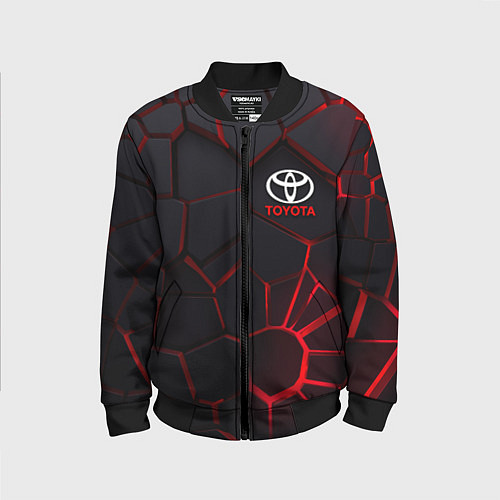 Детский бомбер Тойота 3D плиты с подсветкой / 3D-Черный – фото 1