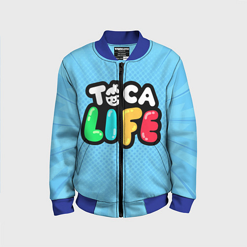 Детский бомбер Toca Life: Logo / 3D-Синий – фото 1