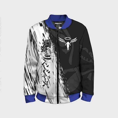 Детский бомбер ТОКИЙСКИЕ МСТИТЕЛИ WALHALLA КЛАН / 3D-Синий – фото 1