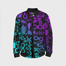 Бомбер детский ТАТУ ТОКЙСКИЕ МСТИТЕЛИ НЕОН, цвет: 3D-черный