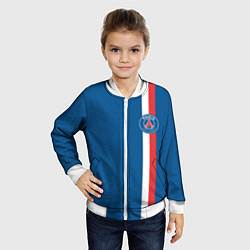 Бомбер детский PSG SPORT STRIPES UNIFORM, цвет: 3D-белый — фото 2