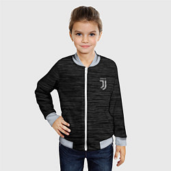 Бомбер детский Juventus Asphalt theme, цвет: 3D-серый — фото 2