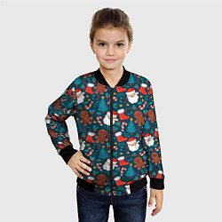 Бомбер детский ПОКРЫТО НОВЫМ ГОДОМ!, цвет: 3D-черный — фото 2