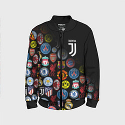 Бомбер детский JUVENTUS LOGOBOMBING SPORT, цвет: 3D-черный