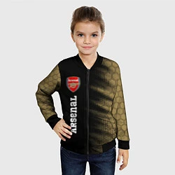 Бомбер детский АРСЕНАЛ Arsenal - Полутона, цвет: 3D-черный — фото 2
