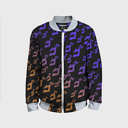 Бомбер детский JOJOS BIZARRE ADVENTURE PATTERN, цвет: 3D-серый